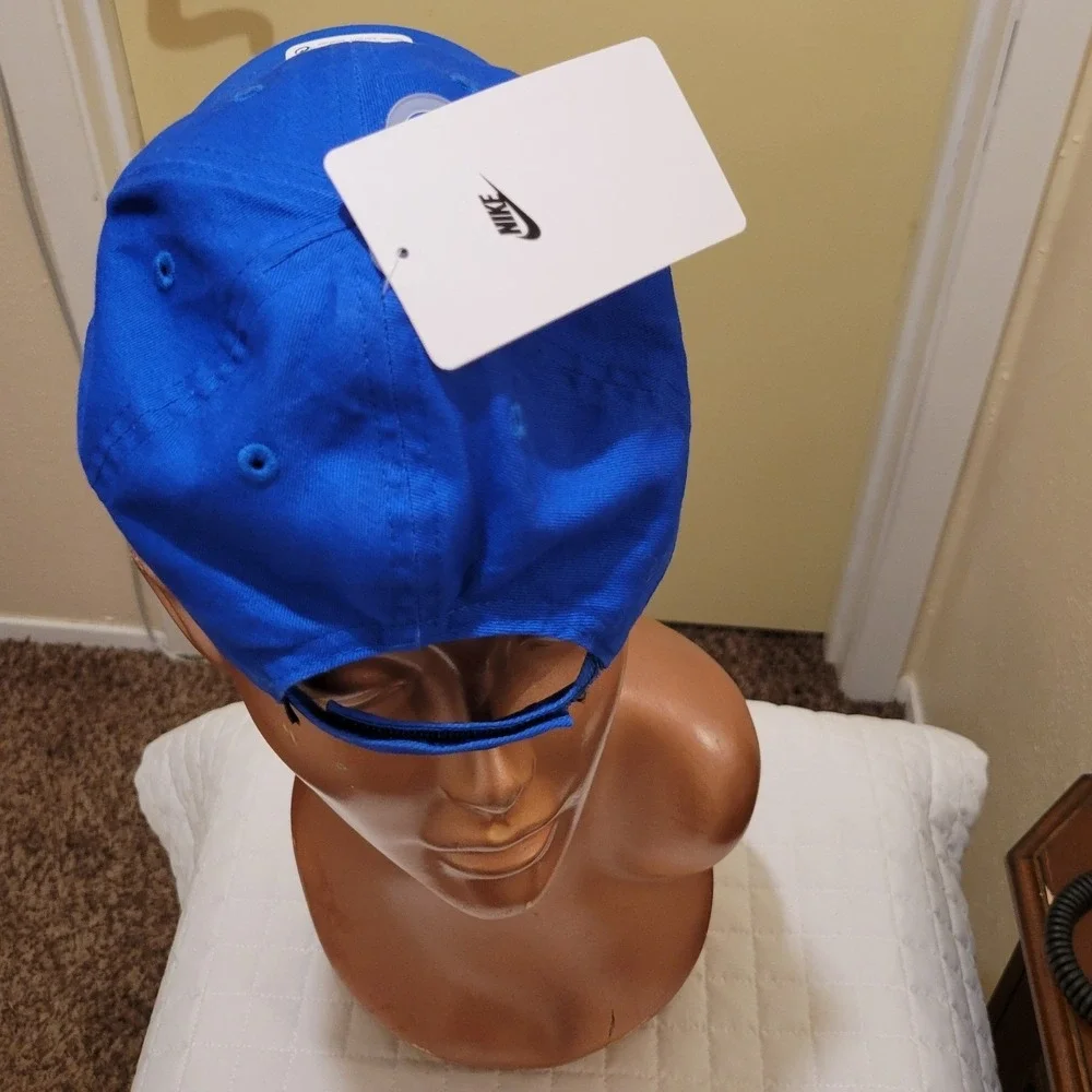 Nike Child Adjustable Baseball Futura Club Cap Royal Blue White Logo Classic Fun